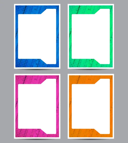 Identification Abstract Card Frame Border Template Design Flyer Tile Pattern — Vector de stock
