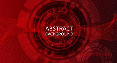 kırmızı dijital fütürist siber teknoloji soyut arkaplan tasarımı
