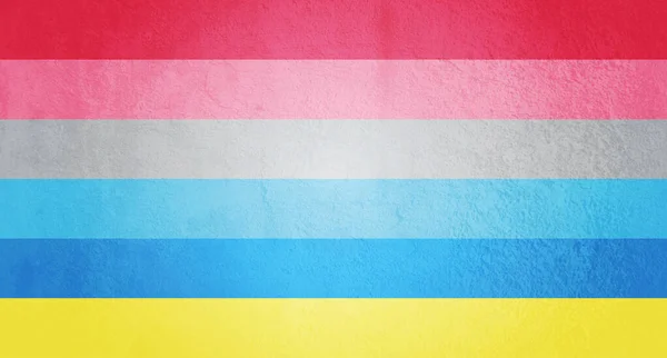 Genderflux Pride标志横幅在Grunge纹理背景上的原始版本 — 图库照片