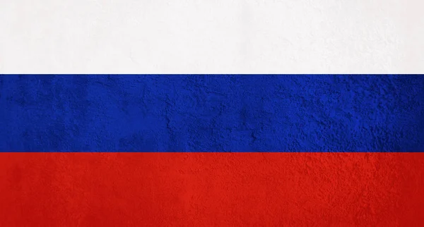 stock image Russia Flag emblem background banner over grunge texture background