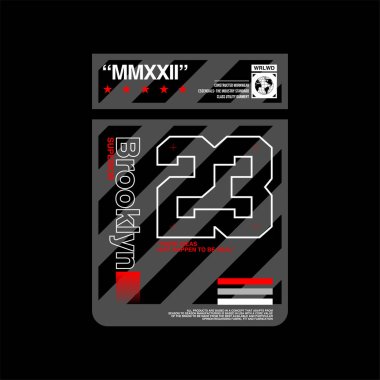 Tişört, gömlek, marka ve diğer giyim endüstrilerinin üretimi için basit, zarif ve trend tarzına sahip vektör tasarımı