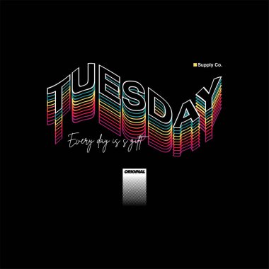 Tişört, gömlek, marka ve diğer giyim endüstrilerinin üretimi için basit, zarif ve trend tarzına sahip vektör tasarımı