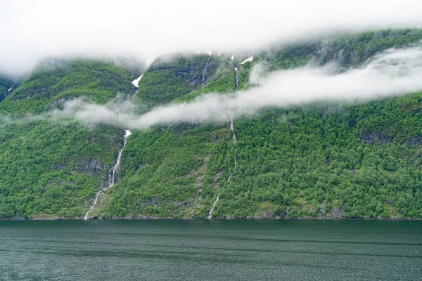 Fjordlandskap Vid Sunnylvsfjord Norge — Stockfoto