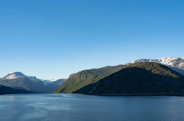 Beautiful Norwegian Fjords Sunny Day — Stock Photo, Image