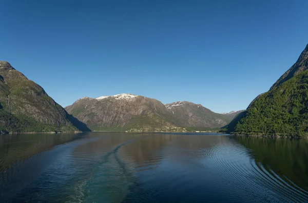 Krásné Norské Fjordy Slunečného Dne — Stock fotografie