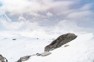 On top of the Dalsnibba mountain in Norway