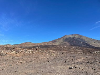 Kayalık ve çöl Tenerife, İspanya manzarası gibi