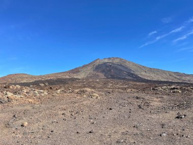 Kayalık ve çöl Tenerife, İspanya manzarası gibi