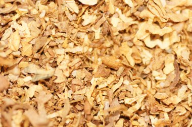 Nahaufnahme von geschnittenem Tabak                     