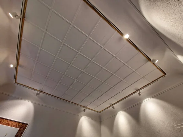 Modern Ceiling Lighting Hallway — Stock Photo, Image