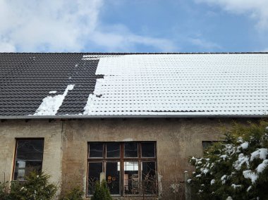 Çatıda kar tehlikesi