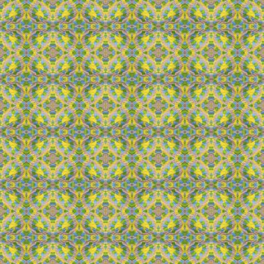 Etnik model. Boho kusursuz iz. Suluboya yeşil kağıt. Yerli süsü, tekrarlanabilir etnik model. Geleneksel halk motifi. Organik doku. Dokuma halı, hippi tarzı. Kırsal kabile sanatı