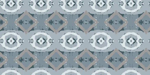 Teppichtextur Ethnischen Stil Nahtloser Textiler Schmuck Graues Nahtloses Muster Nahtloses — Stockvektor