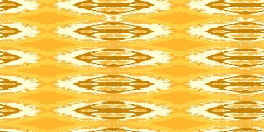 Ethnic style carpet texture. Seamless textile ornament. Yellow seamless pattern. Vector seamless pattern