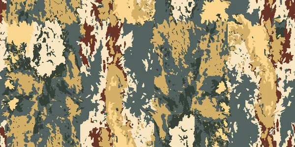 Camouflage Textuur Voor Stof Achtergronden Naadloze Camouflage Textuur Vectorillustratie Eps — Stockvector
