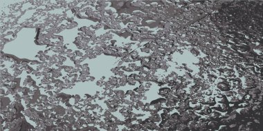 Islak bir yüzeye damlacıklar. Sıvı damlalarıyla ıslak yüzey. Su damlaları ile yaratıcı bir arka plan. Vektör illüstrasyonu