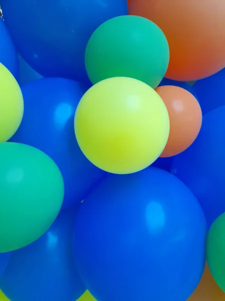 Πολύχρωμα Μπαλόνια Υπόβαθρο Μπάλες Διαφόρων Χρωμάτων — Φωτογραφία Αρχείου