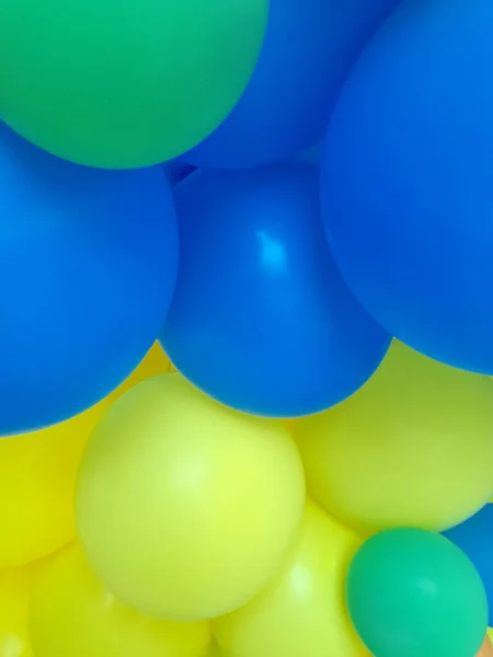 Çok Renkli Balonlar Farklı Renkte Topların Arkaplanı — Stok fotoğraf