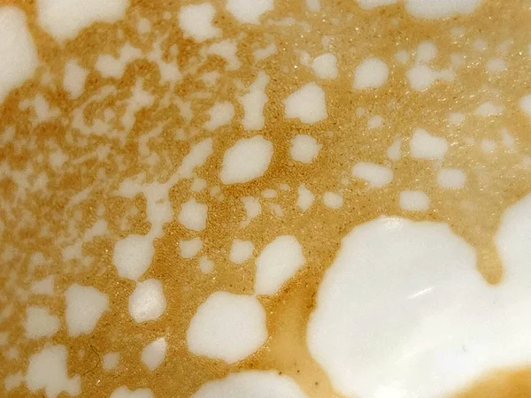 コーヒーだ コーヒー泡だ コーヒー泡の質感 カフェバナーの背景 — ストック写真