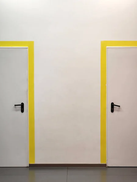 Doors. Two doors in a public place. Interior background