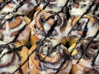 Cinnabon. Şekerleme. Restoranlar ve kafeler için tatlı hamur işleri
