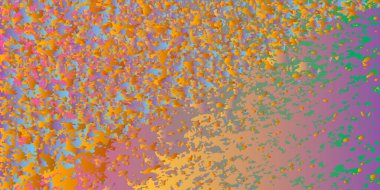 Soyut benekli resim. Yırtık noktalardan yapılmış bir ekran koruyucu için renkli arkaplan. Vektör illüstrasyonu