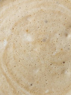 Kahve köpüğünün dokusu. Köpüklü kapuçino.