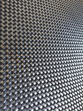 Oluklu metal panel. Tırtıklı metal yüzey. Çelik levha