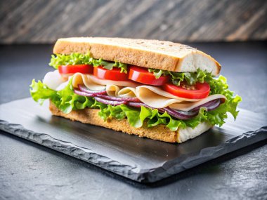 Sebzeli sandviç. Sosisli ve sebzeli sandviç.