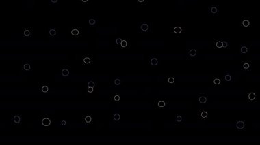 Suda yüzen balıklı akvaryum 4 siyah arka planda kabarcıklar - animasyon