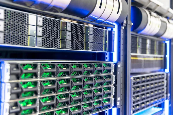 Cloud Computing Big Data Storage System Server Nel Data Center — Foto Stock