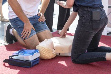 First aid and Cardiopulmonary resuscitation training