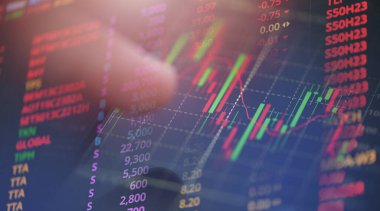Borsa grafik çizelgesi - borsa ticaret analizi yatırım finansal görünüm krizi çöküyor ve trand kârları büyüyor mali veya ön grafik borsa dijital grafik işletmesi