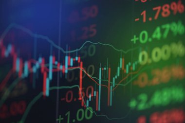 Borsa grafik çizelgesi - borsa ticaret analizi yatırım finansal görünüm krizi çöküyor ve trand kârları büyüyor mali veya ön grafik borsa dijital grafik işletmesi