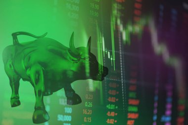 Borsa grafik çizelgesi - borsa ticaret analizi yatırım finansal görünüm krizi çöküyor ve trand kârları büyüyor mali veya ön grafik borsa dijital grafik işletmesi