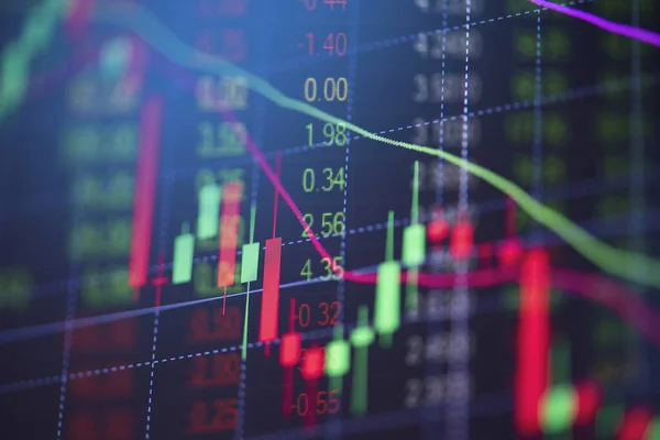 Stock Market Graph Trading Analysis Investment Financial Stock Exchange Financial — Stok fotoğraf