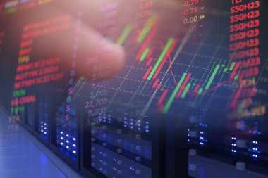 Borsa grafiği analizi yatırımı finans, borsa finans, finans grafiği grafiği grafiği grafiği çizelgesi kriz büyümesi karlar büyür trend sunucusu dijitasını kazanır