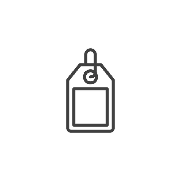 Значок Пустой Ценник Знак Стиля Мобильной Концепции Веб Дизайна Значок — стоковый вектор