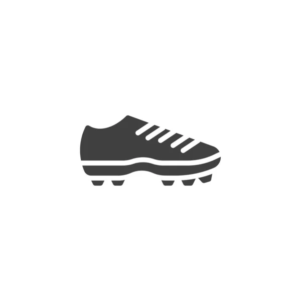 サッカーブーツのベクトルアイコン モバイルコンセプトとウェブデザインのための完全なフラット記号 サッカーシューズのグリフアイコン シンボル ロゴイラスト ベクトルグラフィックス — ストックベクタ