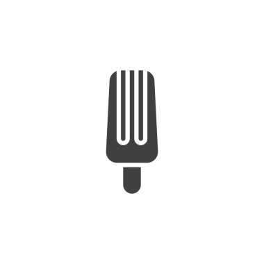 Dondurma dondurma vektör simgesi. Mobil konsept ve web tasarımı için düz tabela. Dondurma çubuğu simgesi. Sembol, logo çizimi. Vektör grafikleri