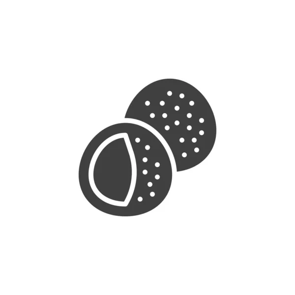 Sesame Balls Vector Icon Filled Flat Sign Mobile Concept Web — Stock Vector
