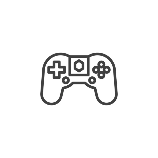 Иконка Линии Игры Nft Знак Стиля Мобильной Концепции Веб Дизайна — стоковый вектор