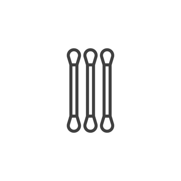 Ikon Garis Kapas Tanda Gaya Linier Untuk Konsep Mobile Dan - Stok Vektor