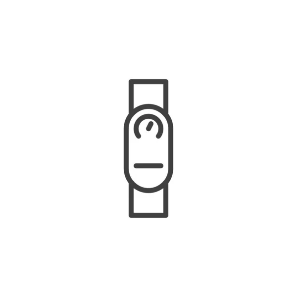 Ikona Linii Smart Band Liniowy Znak Stylu Dla Mobilnej Koncepcji — Wektor stockowy