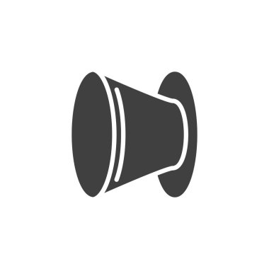 Cep telefonu soket vektör simgesi. Mobil konsept ve web tasarımı için düz tabela. Popüler soket tutacağı simgesi. Sembol, logo çizimi. Vektör grafikleri