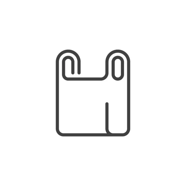 Papiertüten Linie Symbol Lineares Stilschild Für Mobiles Konzept Und Webdesign — Stockvektor