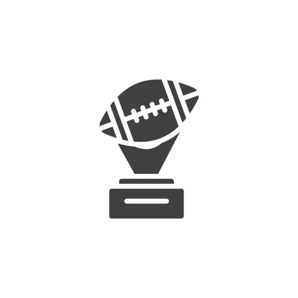 Coupe Football Américain Vecteur Icône Panneau Plat Rempli Pour Concept — Image vectorielle