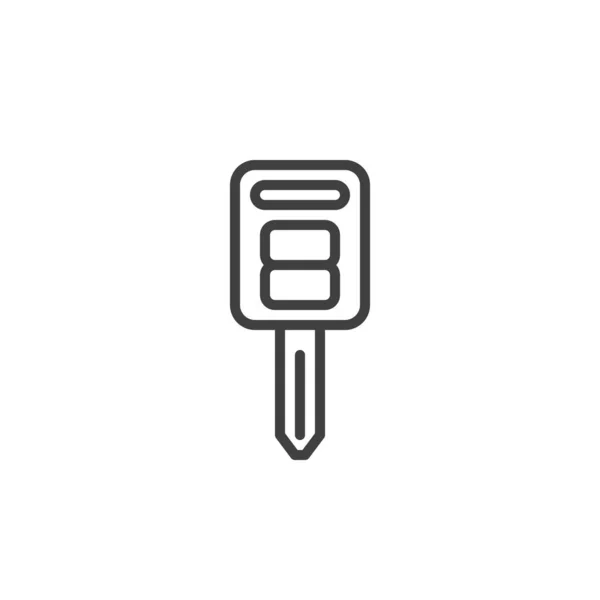 Schlüsselzeilen Symbol Für Das Auto Lineares Stilschild Für Mobiles Konzept — Stockvektor