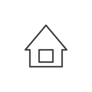 Home line icon. linear style sign for mobile concept and web design. House outline vector icon. Real estate symbol, logo illustration. Vector graphics