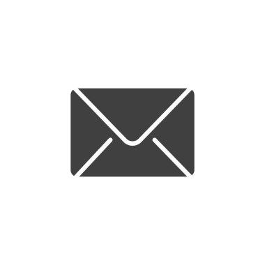 Email message vector icon. filled flat sign for mobile concept and web design. Envelope mail glyph icon. Symbol, logo illustration. Vector graphics